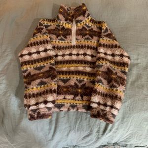 Aerie Offline Sherpa quarter zip
